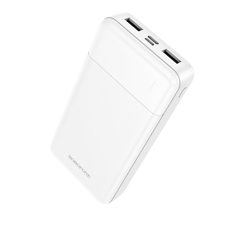Acumulator extern Borofone 20000mAh Bj88a Clever - 2xUSB - Alb