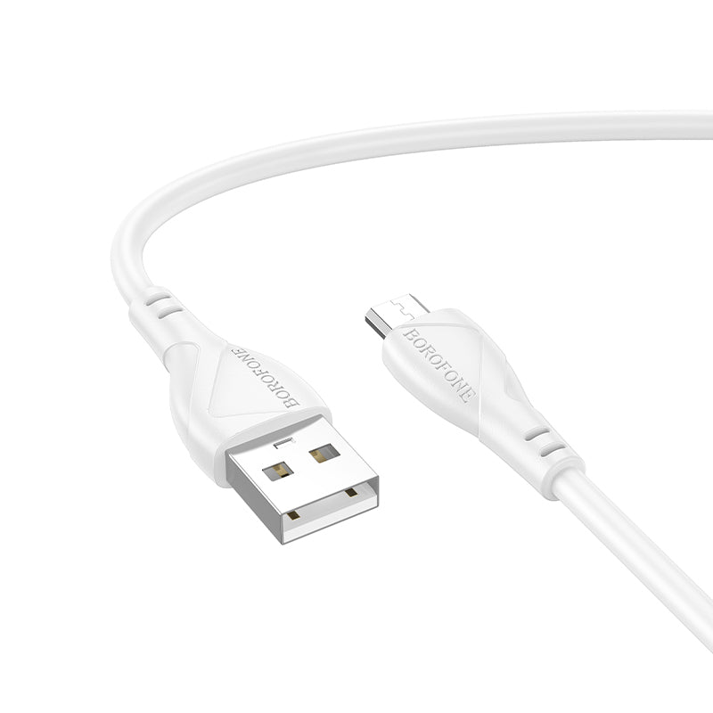 Cablu Borofone Bx121 Energy - USB To Micro USB - 2,4A 1 Metre Alb