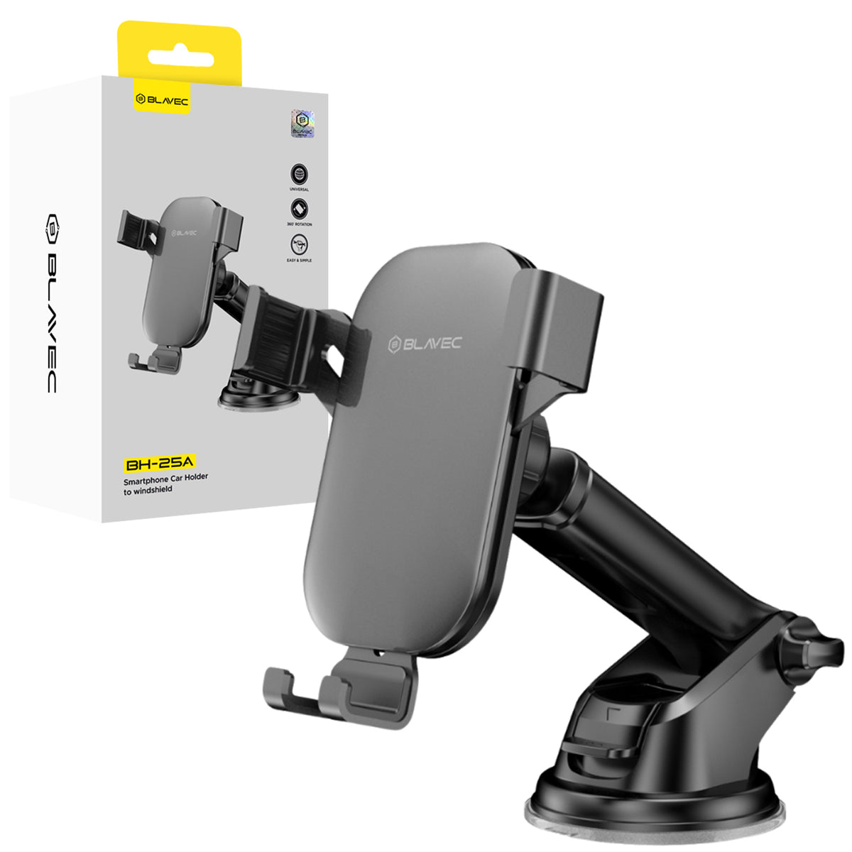 Suport auto Blavec Gravitation To Windshield (Bh25a-wb) Negru