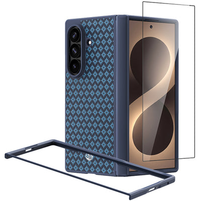 Husa Benks Magnetic Armor Grid Pro Grand Combo (C.k.fl.sa.be.c051) Do Samsung Galaxy Z Fold 8 Ultra Albastru