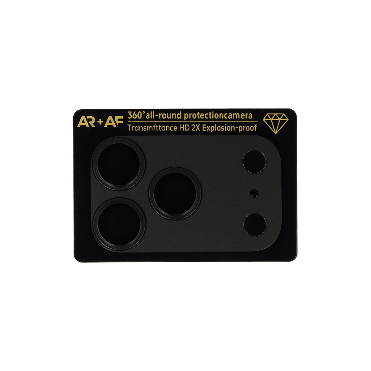 Folie sticla Aluminum Metal Camera acoperire completa lentila On pentru iPhone 18 Pro Max Negru Island+Mesh)