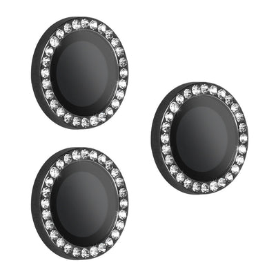 Folie sticla Hard Diamond pentru Camera (lentila) pentru iPhone 18 Pro/18 Pro Max Negru (lentila 3 Pieces)