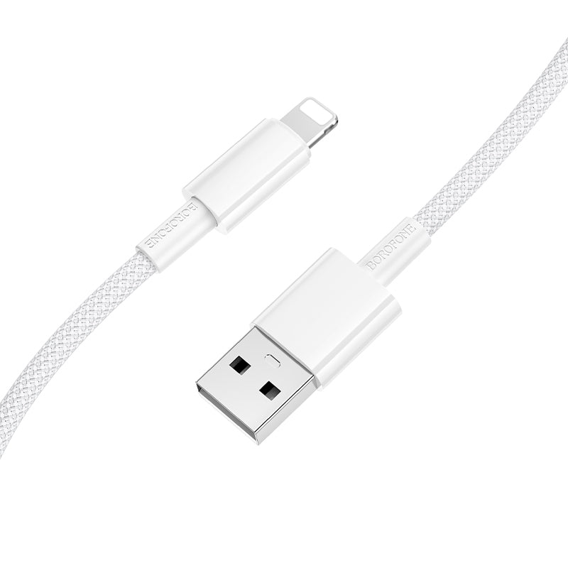 Cablu Borofone Bx117 Source - USB To Lightning - 1 Metre Alb