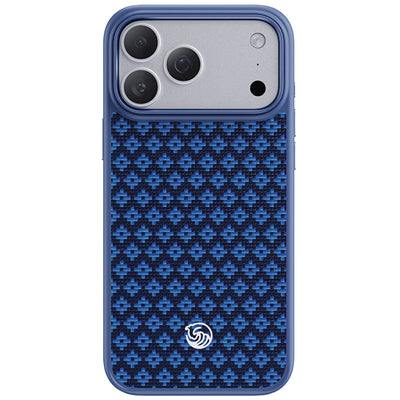 Husa Benks Magnetic Armor Pro Armor Grid Kevlar Metal Frame 600D (C.k.fl.ap.be.b072) pentru iPhone 18 Pro/17 Pro Albastr