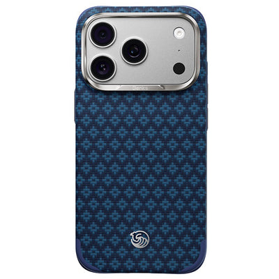 Husa Benks Magnetic Armor Grid Edge X9 Kevlar Metal Frame (C.k.fl.ap.be.x073) pentru iPhone 18 Pro Max/17 Pro Max Albast