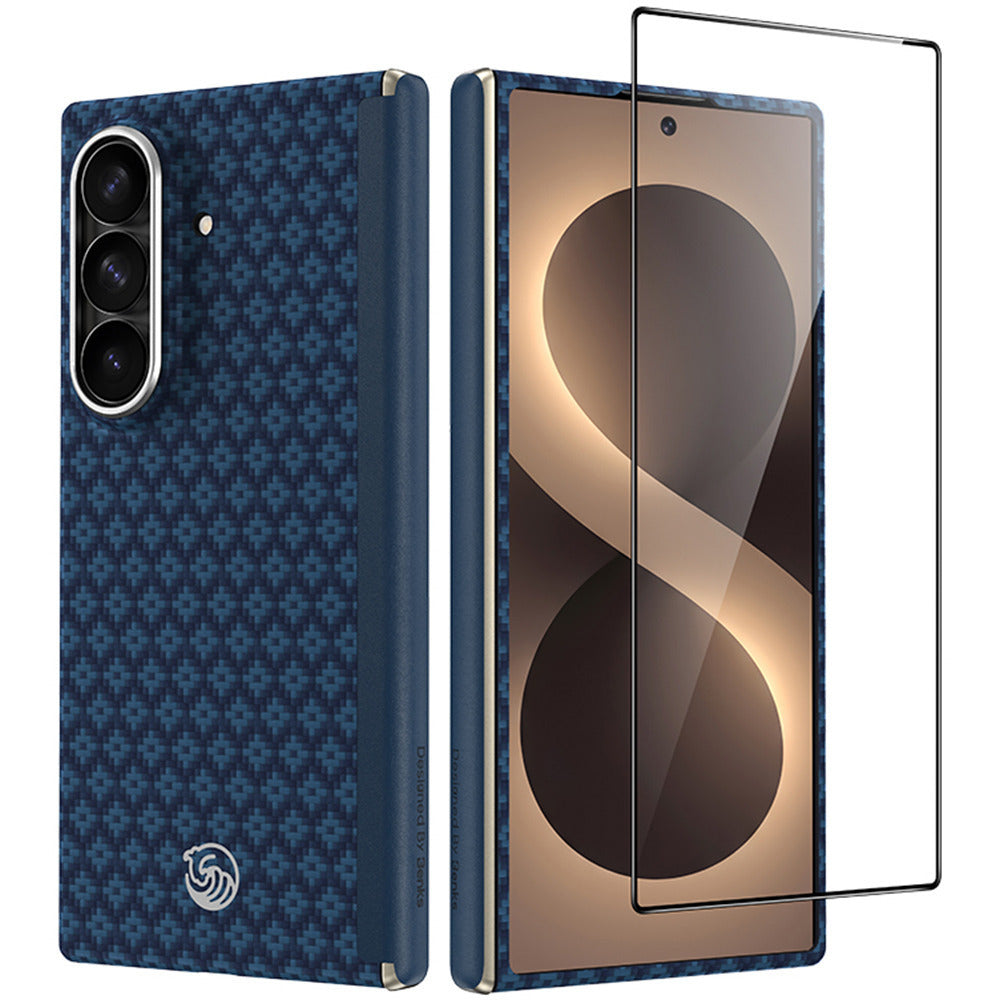 Husa Benks Magnetic Armor Grid Air Grand Combo (C.k.fl.sa.be.s051) Do Samsung Galaxy Z Fold 8 Ultra Albastru