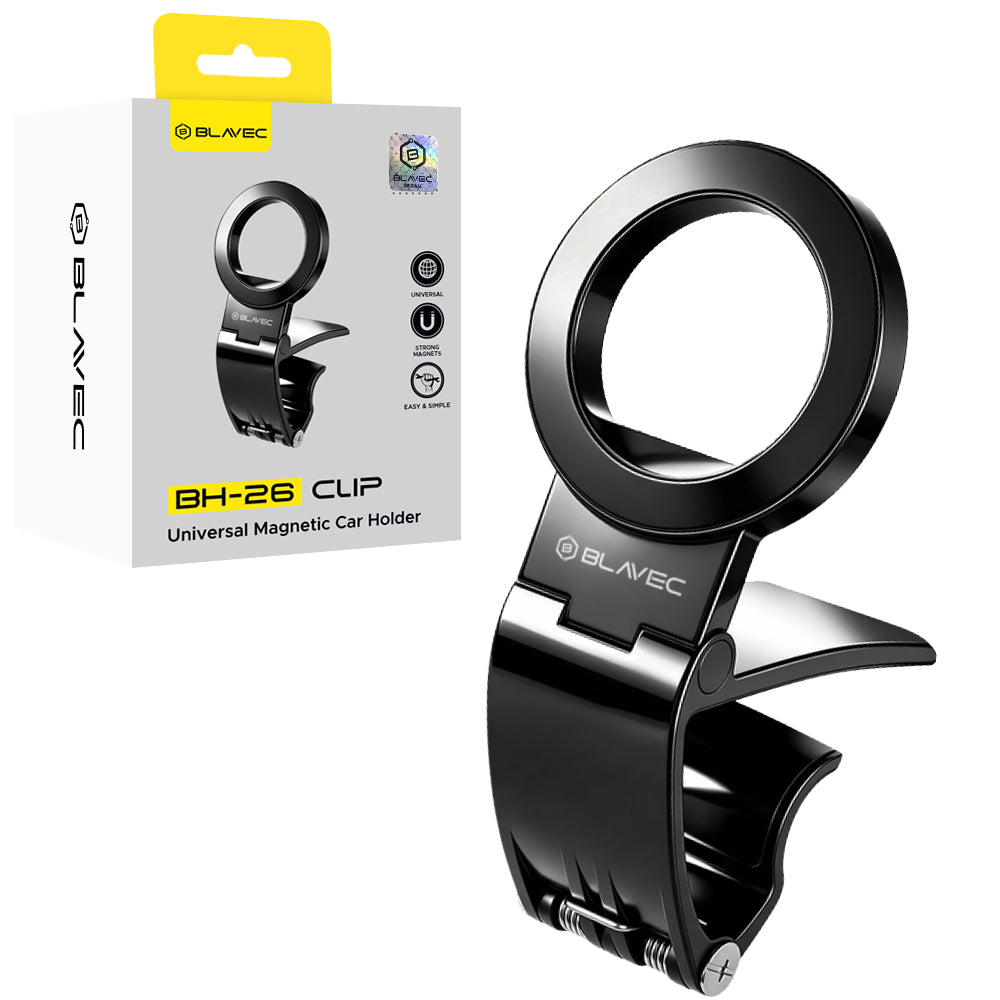 Suport auto Blavec Bh-26 Clip Magnetic Universal Negru