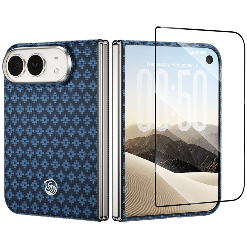 Husa Benks Magnetic Armor Grid Air Grand Combo (C.k.fl.ap.be.b079) pentru iPhone Duo Albastru