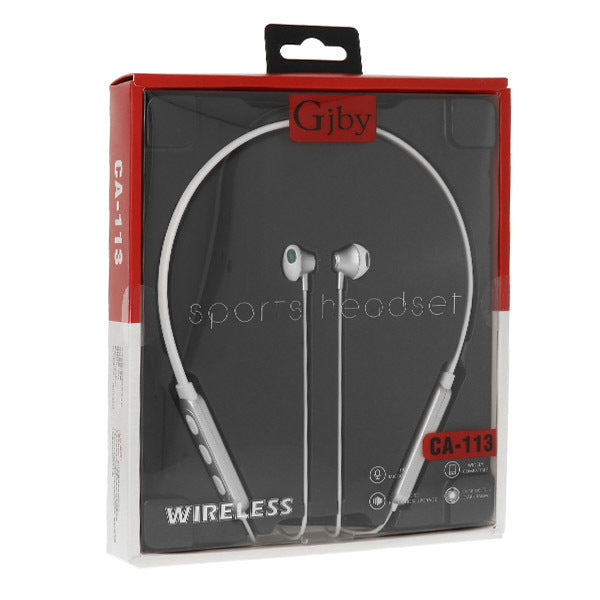 Casti Gjby - Sports Bluetooth Alb