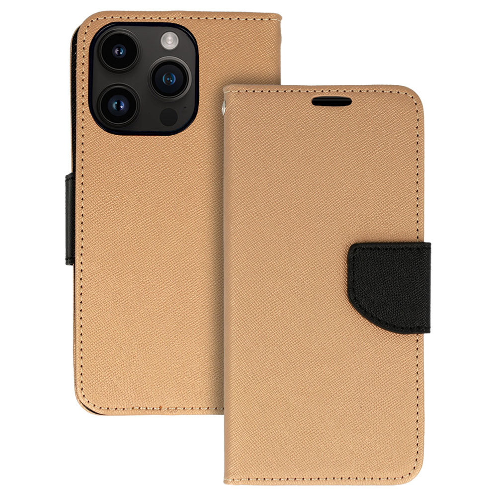 Husa Fancy pentru iPhone 12 Pro Max Auriu-Negru