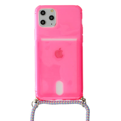 Husa Curea Fluo pentru iPhone 12 Mini Roz