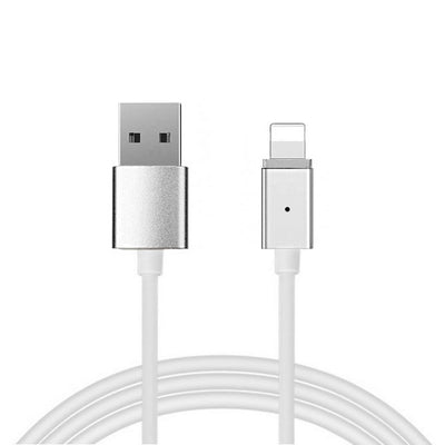 Cablu Magnetic Type 1 - USB To Lightning - cu Detachable Plug iPhone 5/6//7/8/X 1 Meter Argintiu (Blister Pack)