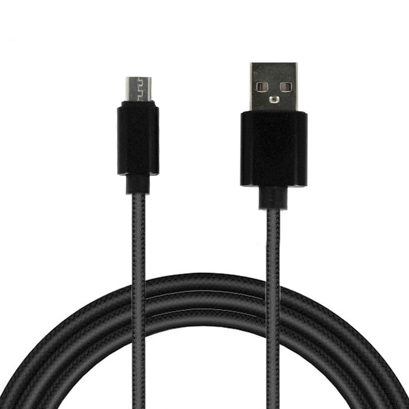 Cablu Type 1 - USB To Micro USB - Metal Plugs QC 3.0 1 Metre Negru