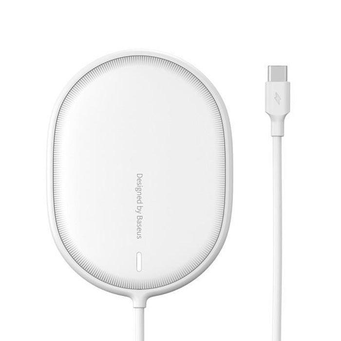 Cablu Baseus Induction Incarcator Magnetic deschis iPhone 12 cu Type C Alb