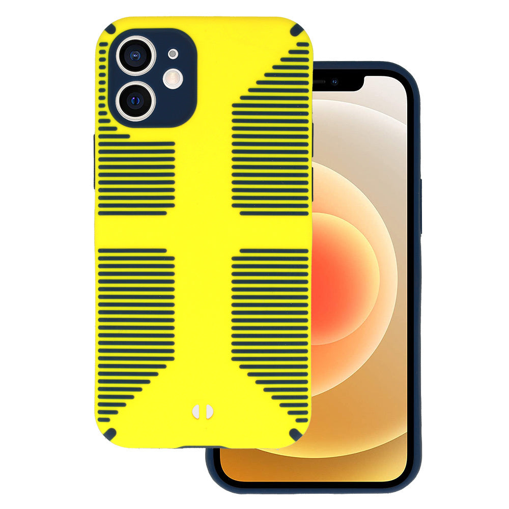 Husa TEL Protect Grip pentru iPhone 12 Mini Galben