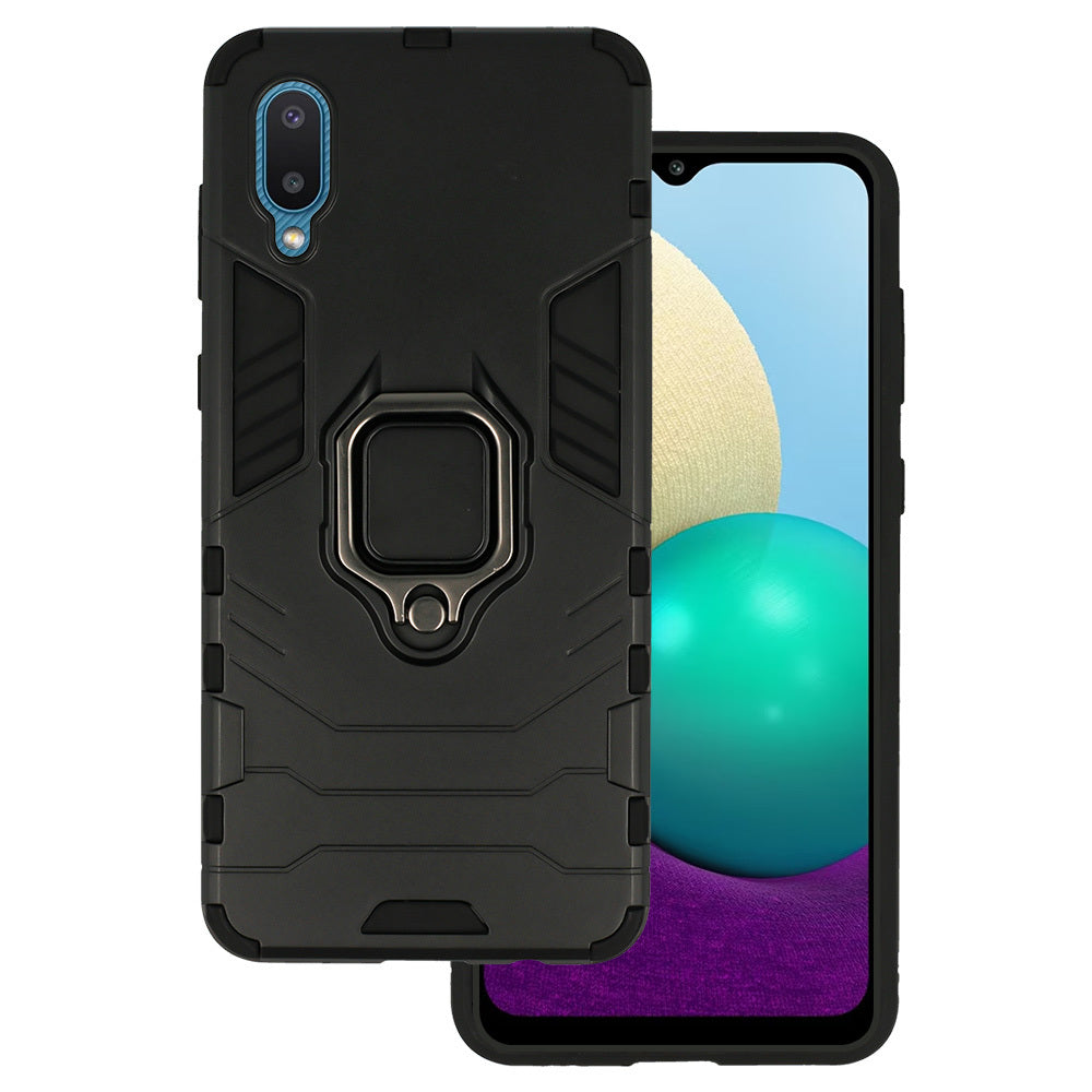 Husa Ring Armor pentru Samsung Galaxy A02 Negru
