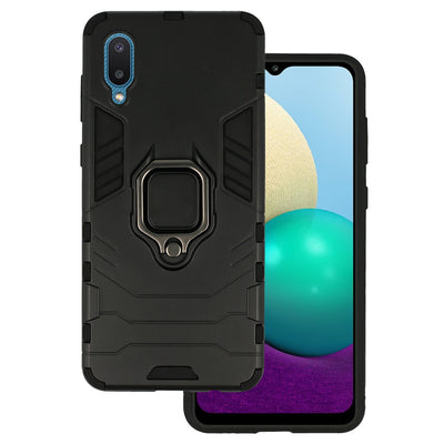 Husa Ring Armor pentru Samsung Galaxy A02 Negru