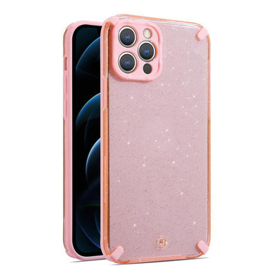 Husa Armor Glitter pentru iPhone 12 Pro Roz