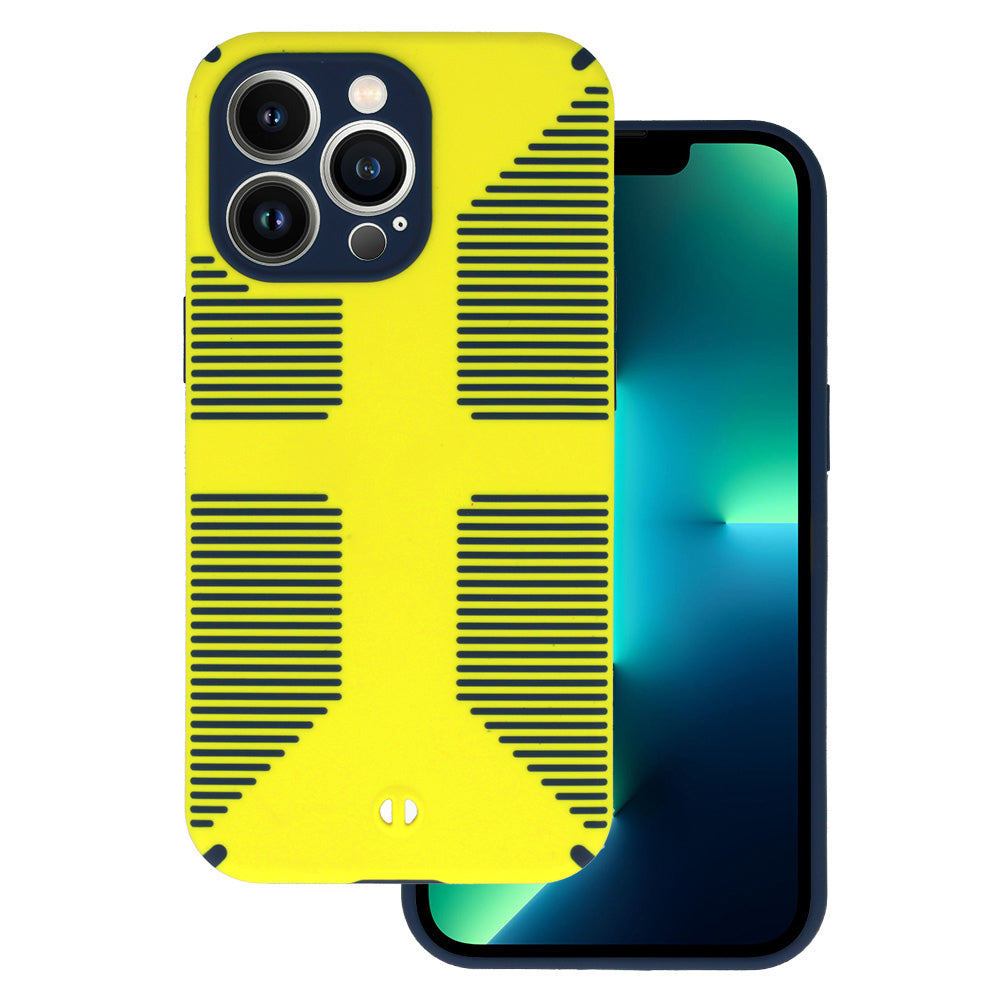 Husa TEL Protect Grip pentru iPhone 13 Pro Galben