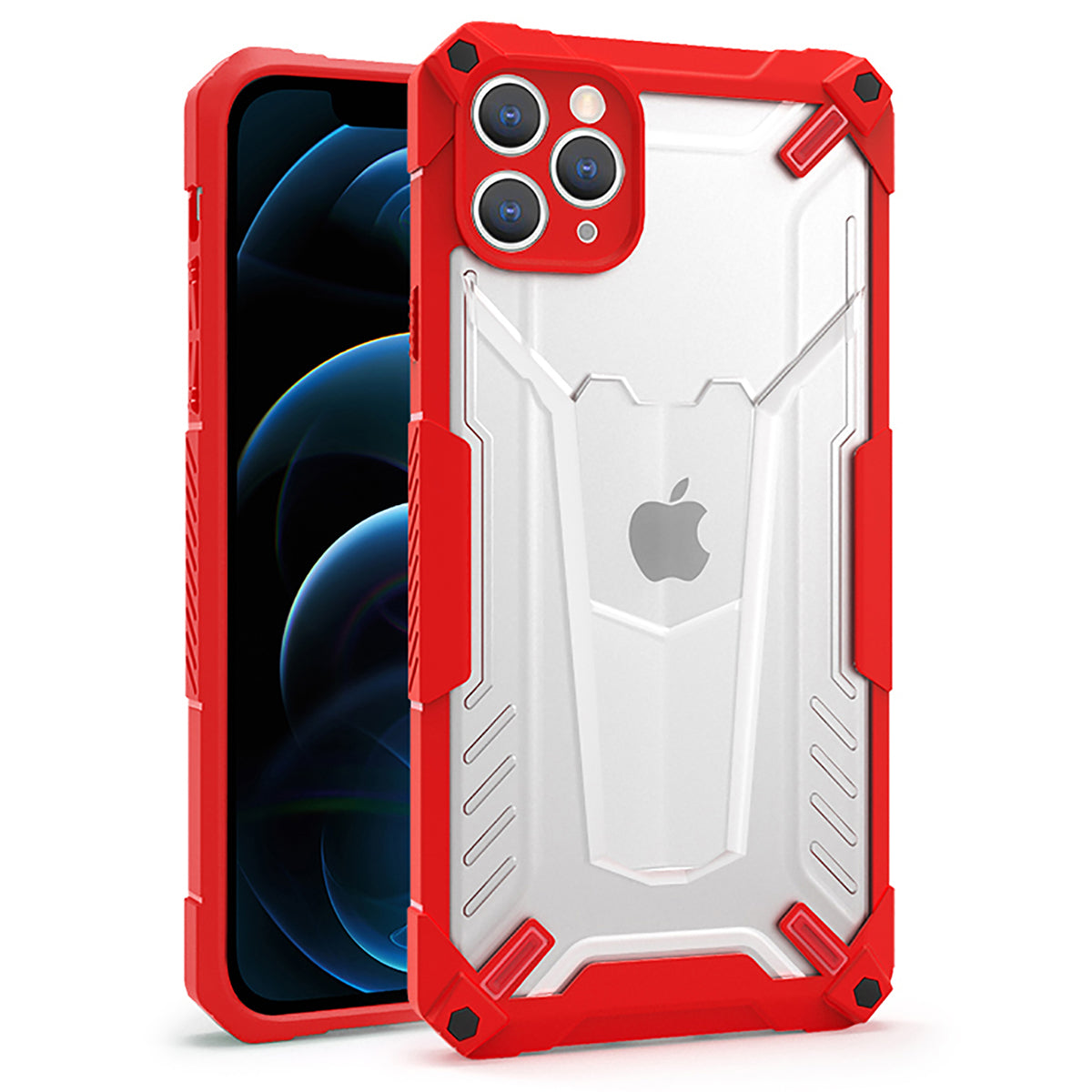 Husa Tel Protect Hybrid pentru iPhone 13 Pro Rosu
