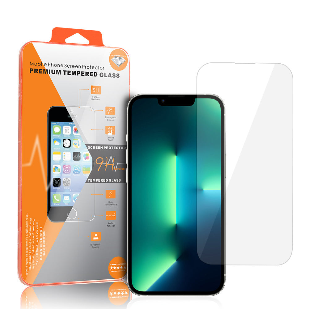 Folie sticla Portocaliu pentru iPhone 13 Mini