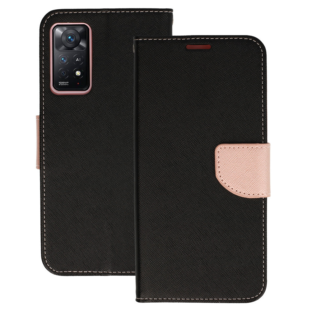 Husa Fancy pentru Xiaomi Redmi Note 11 5G/Note 11S 5G/Poco M4 Pro 5G Negru-Auriu