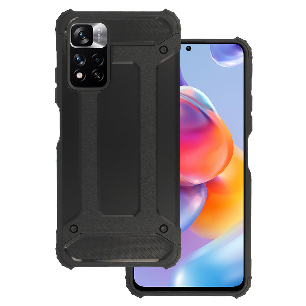 Husa Armor Carbon pentru Xiaomi Redmi Note 11 5G/Note 11S 5G/Poco M4 Pro 5G Negru
