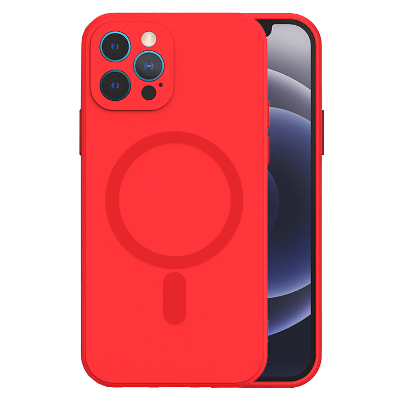 Husa TEL Protect Magsilicone pentru iPhone 13 Pro Rosu