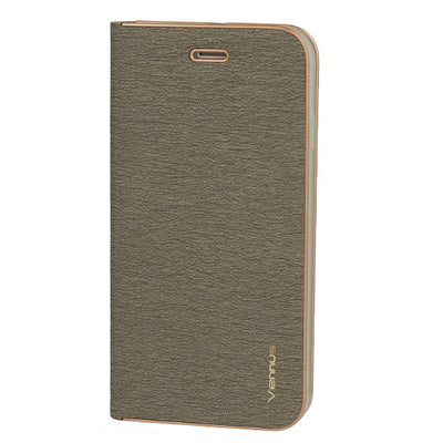 Husa Vennus Book cu Frame pentru Huawei P8 Lite *** (2017) / P9 Lite *** (2017) Gri