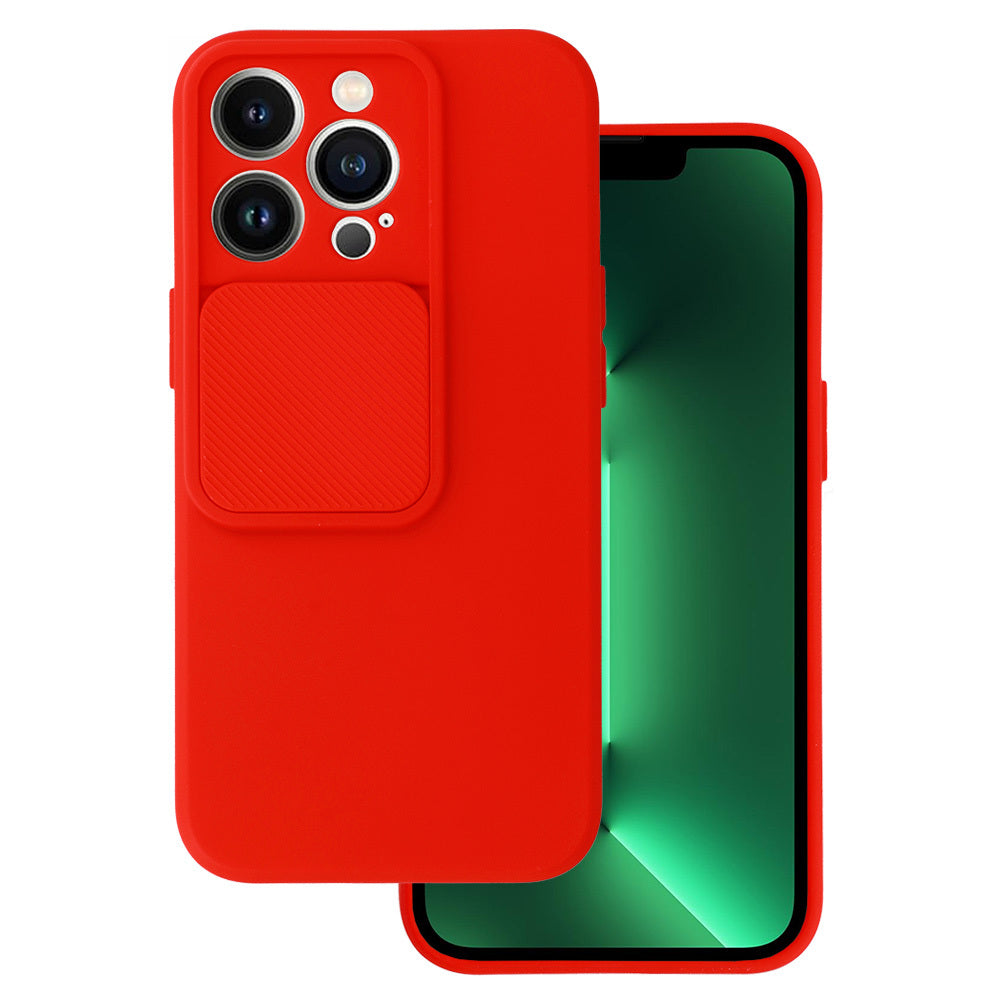 Husa Camshield Soft pentru iPhone 13 Pro Max Rosu