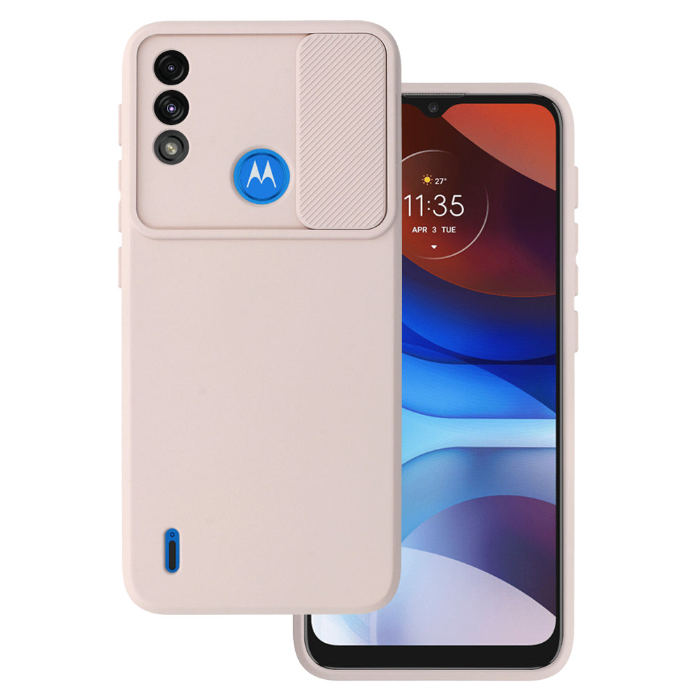 Husa Camshield Soft pentru Motorola Moto E7 Power/E7i Power Bej