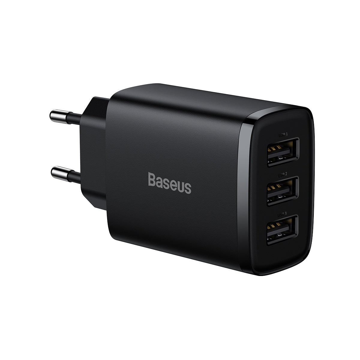 Incarcator priza Baseus Compact - 3xUSB - 17W Negru