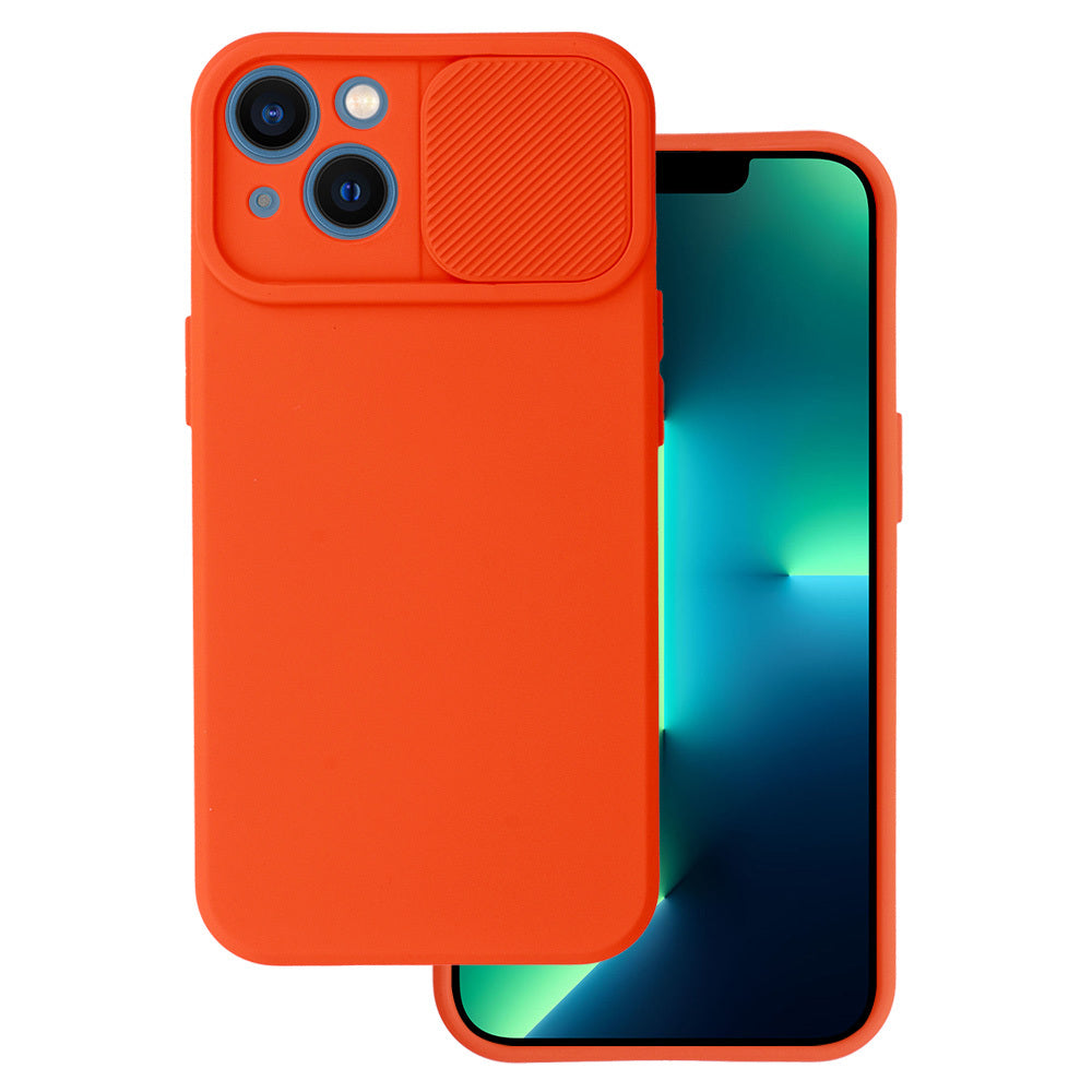Husa Camshield Soft pentru iPhone 14 Portocaliu