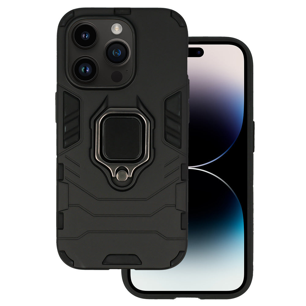 Husa Ring Armor pentru iPhone 14 Pro Negru