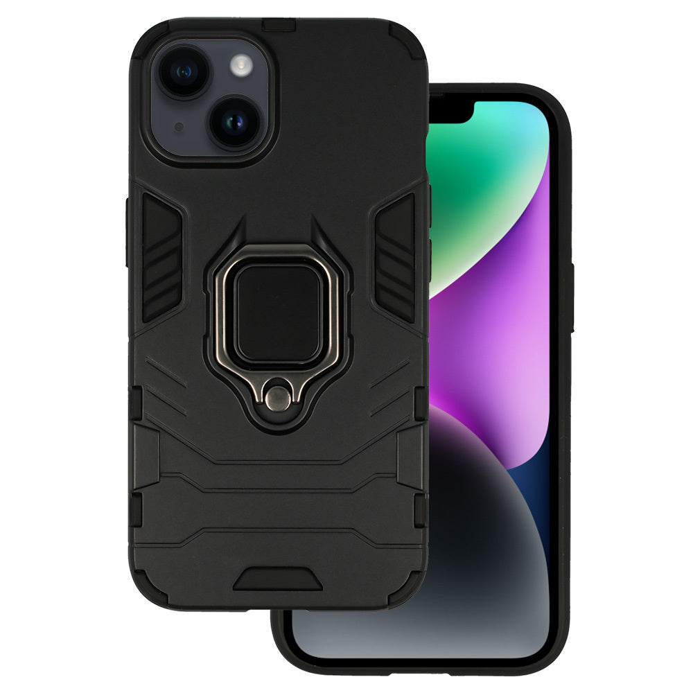 Husa Ring Armor pentru iPhone 14 Plus Negru