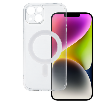 Husa TEL Protect Magsilicone pentru iPhone 14 Transparent