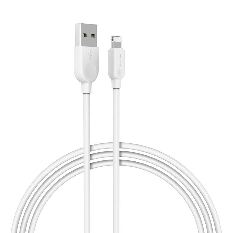 Cablu Borofone Bx14 Linkjet - USB To Lightning - 2,4A 2 Metres Alb