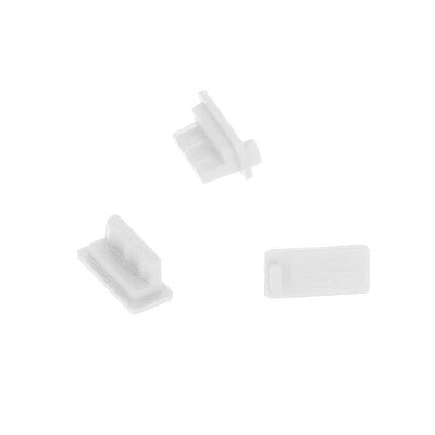 Cablu Silicone Anti-dust Plug USB Alb - (SET 10 Buc)