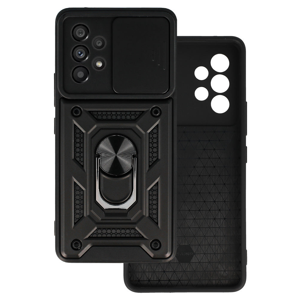 Husa Slide Camera Armor pentru Samsung Galaxy A53 5G Negru