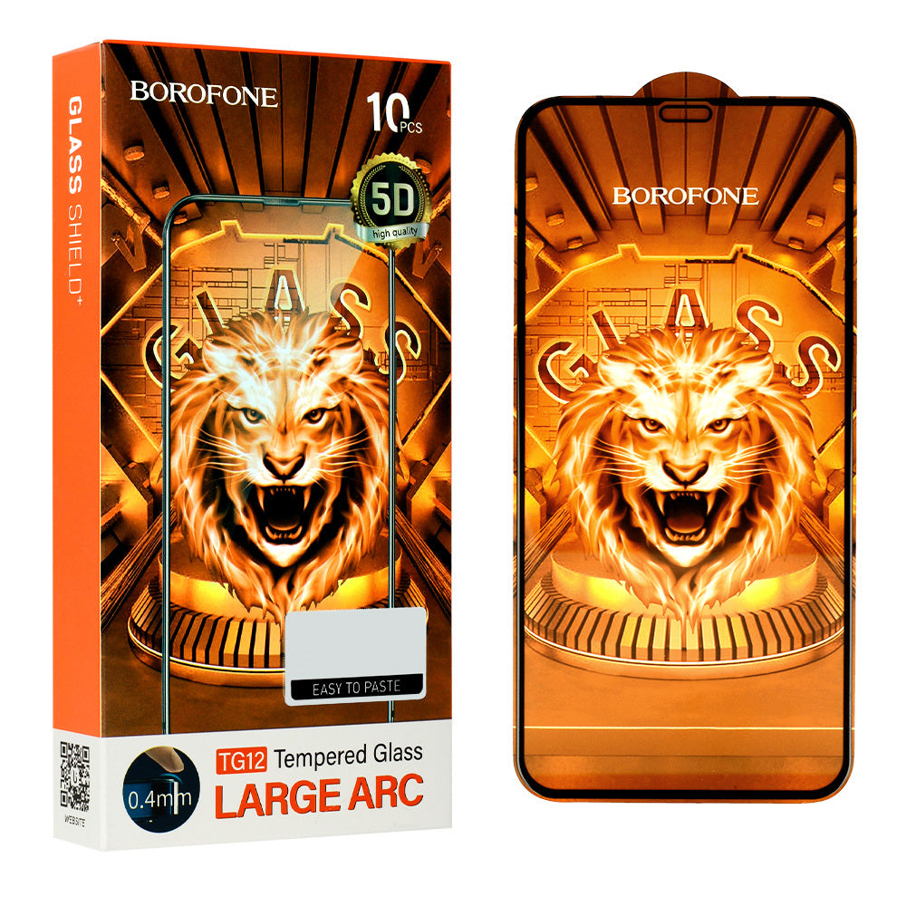 Folie Borofone sticla Tg12 ecran complet 5D pentru iPhone 12 Pro Max - 10 Pieces