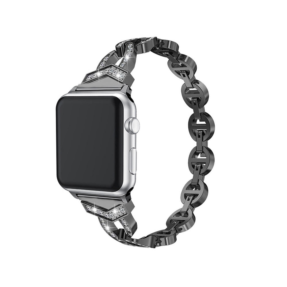 Curea Bracelet Loop pentru Apple Watch 42/44/45 Design 3 Negru