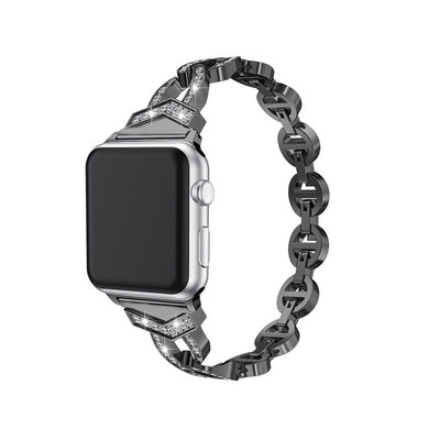 Curea Bracelet Loop pentru Apple Watch 42/44/45 Design 3 Negru