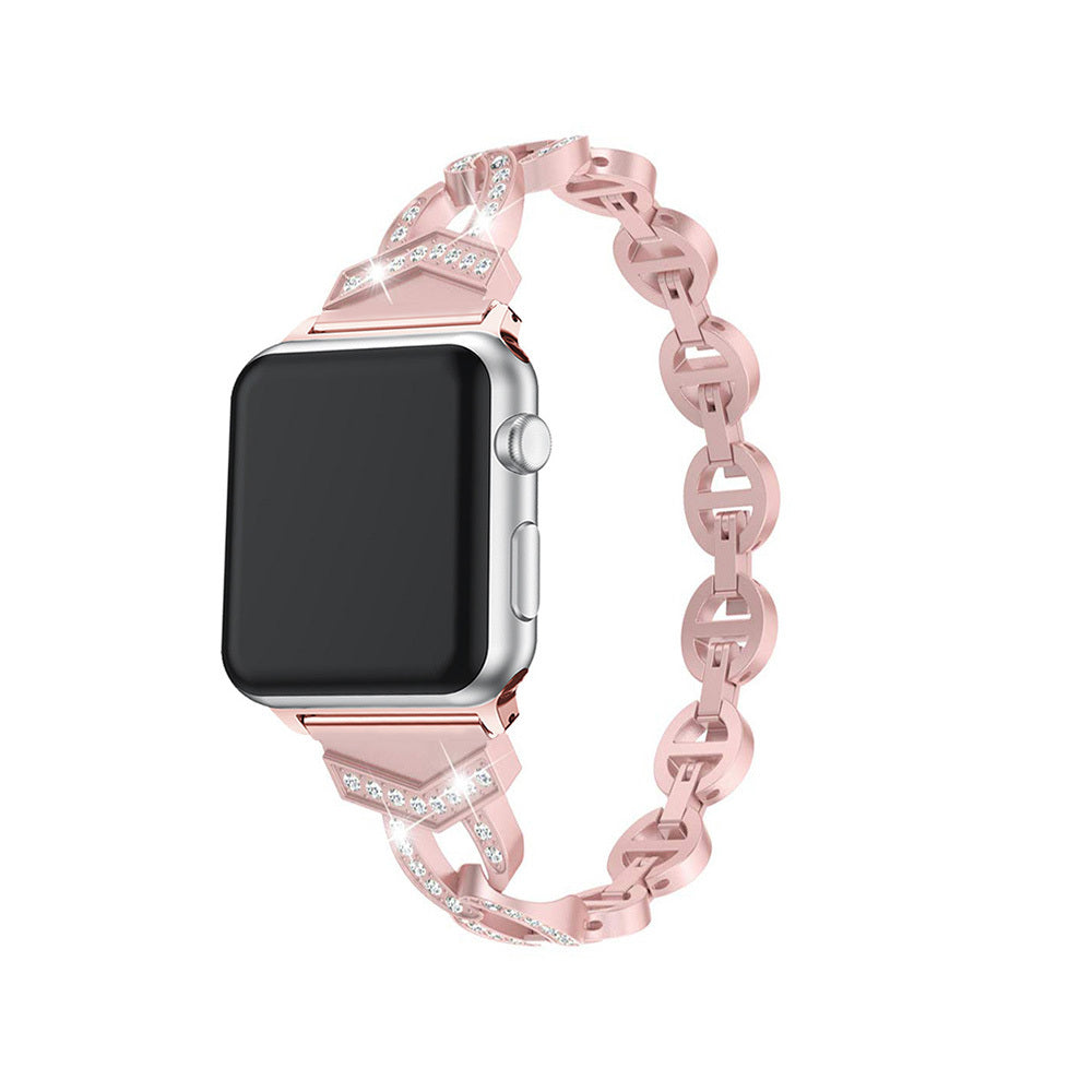 Curea Bracelet Loop pentru Apple Watch 42/44/45 Design 3 Roz