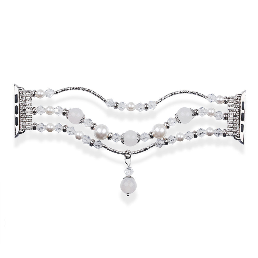 Curea Bracelet Loop pentru Apple Watch 42/44/45 Design 4 Alb