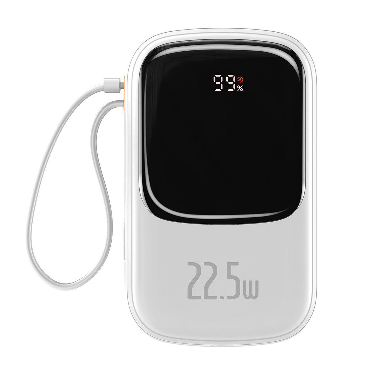 Cablu Baseus Acumulator extern 20000mAh Qpow Pro - USB + Type C - PD 22,5W cu Type C Alb