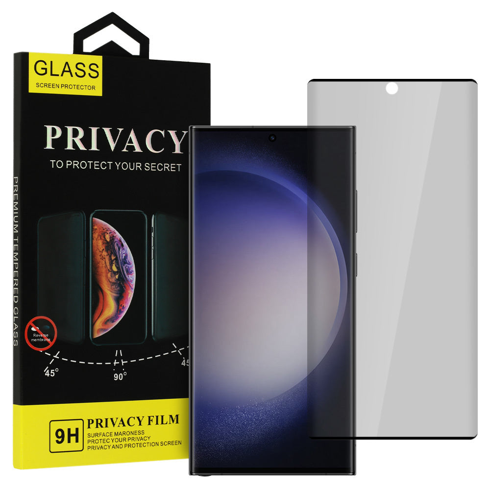 Folie sticla Privacy pentru Samsung Galaxy S23 Ultra Negru