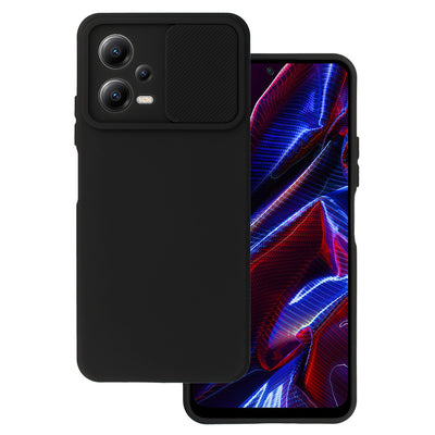 Husa Camshield Soft pentru Xiaomi Redmi Note 12 5G/Poco X5 Negru