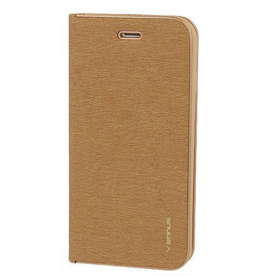 Husa Vennus Book cu Frame pentru Xiaomi Redmi Note 12 5G/Poco X5 Auriu