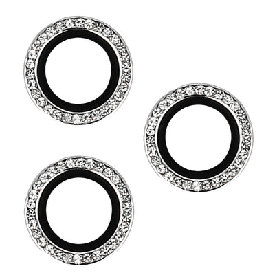 Folie sticla Hard Diamond pentru Camera (lentila) pentru iPhone 14 Pro/14 Pro Max Argintiu (lentila 3 Pieces)
