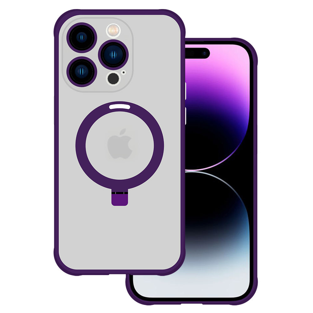 Husa Tel Protect Magical Magsafe Stand pentru iPhone 13 Pro Max Mov